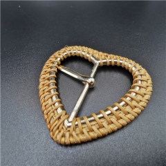 new fashion heart rattan belt buckle