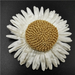 Hot sale paper sunflower garment decoration trimming