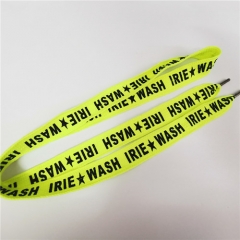 fashion neon yellow flat drawcords