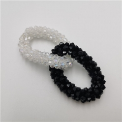 crystal mixed colors beaded chain