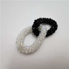 crystal mixed colors beaded chain