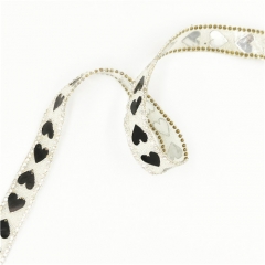 Hot selling heart-shape rhinestone hot fix tapes