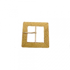high quality lafite grass metal belt buckle, square metal buckle for dress