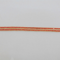 customized red rhinestone resin tape for heat transfer trimming
