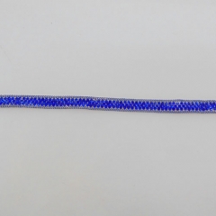 Hot-selling blue rhinestone Hot-fix Tape for Clothing, pants,shoes