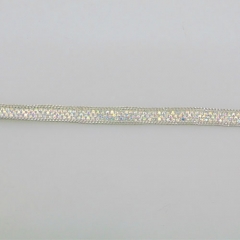 hot sell reflective Resin beads hot fix applique tape trimming