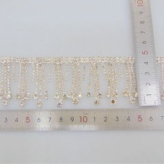 hot sell rhinestone fringe dress party and bra decoration