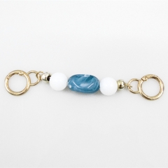 Column sapphire blue with round pearl extension lengthening underarm chain chain bag strap accessory