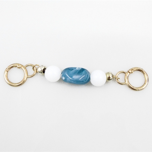 Column sapphire blue with round pearl extension lengthening underarm chain chain bag strap accessory