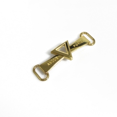 Simple atmospheric triangle metal chain for clothing, shoes, bags